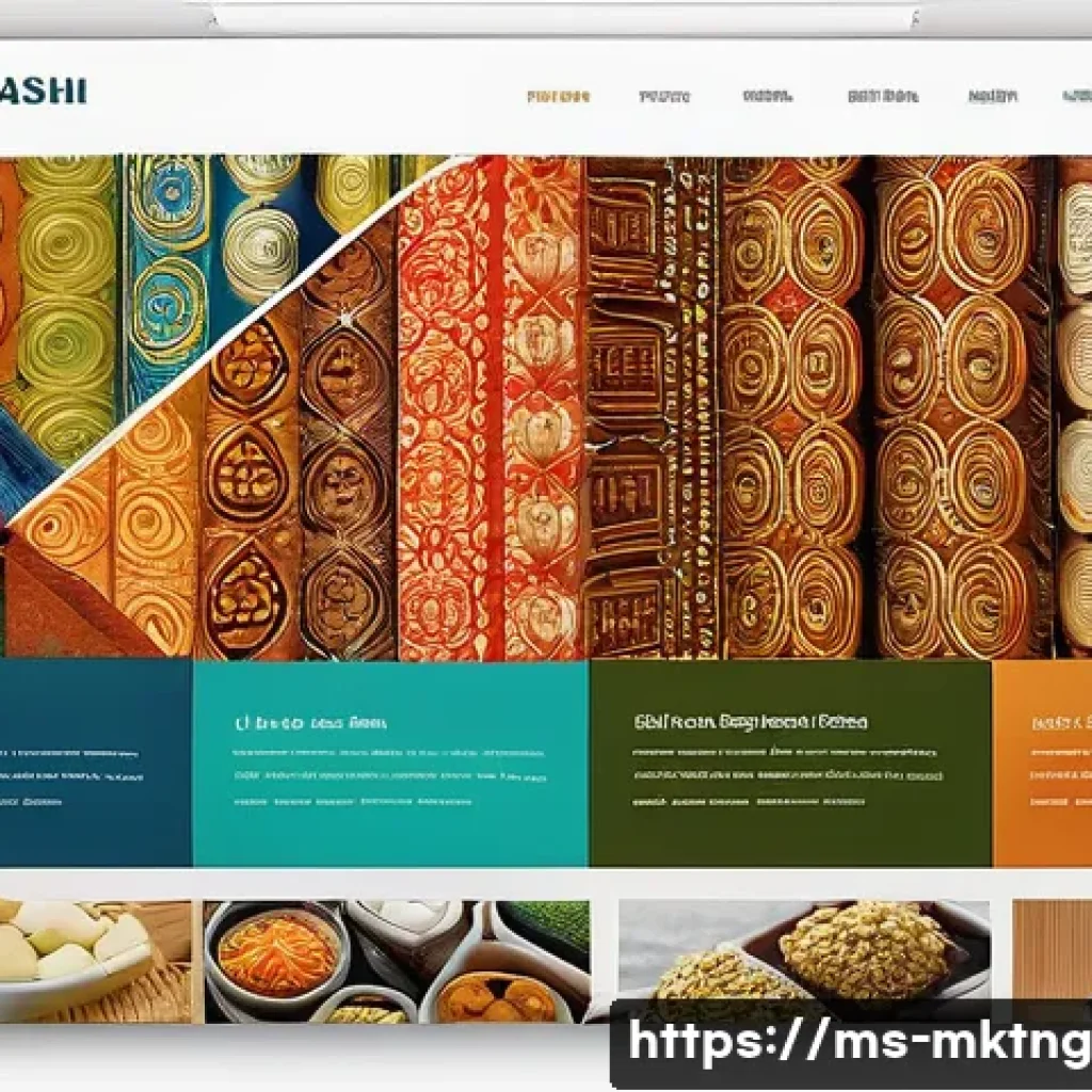 웹사이트 전환율 개선하기 위한 UX 전략 - A sleek and modern website interface showing a simple, well-organized navigation menu with five main...