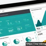 디지털 마케팅 캠페인 성과 지표 분석 - A professional digital marketing dashboard interface displaying key campaign metrics for a Malaysian...